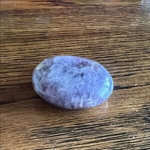 Lepidolite palm stone
